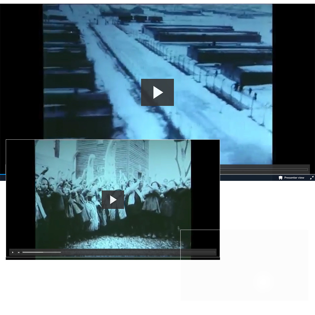 Historical material used during the virtual tour